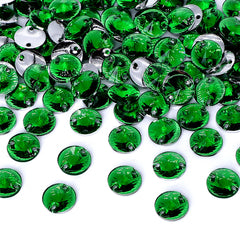 Rivoli Dark Green Resin Sew-on Rhinestones For Dance Costume WholesaleRhinestone