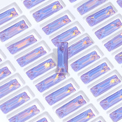 Lavender AM Cosmic Baguette Shape High Quality Glass Sew-on Rhinestones WholesaleRhinestone