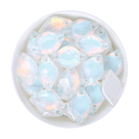 Crystal AM Lemon Shape High Quality Glass Sew-on Rhinestones WholesaleRhinestone