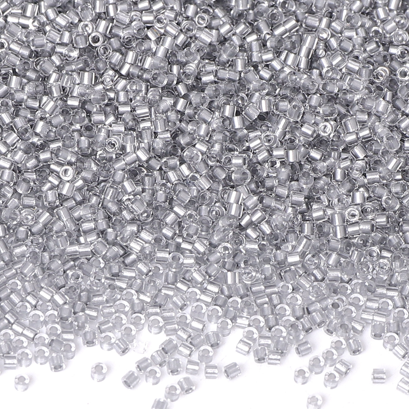 Transparent Color Lined Sliver Hight Quality Glass Cylinder Seed Beads 1.6 MM Size DJS5006 WholesaleRhinestone