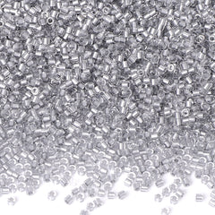 Transparent Color Lined Sliver Hight Quality Glass Cylinder Seed Beads 1.6 MM Size DJS5006 WholesaleRhinestone