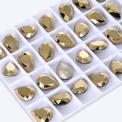 Dorado Pear Shape High Quality Glass Pointed Back Fancy Rhinestones WholesaleRhinestone