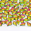 Arrow Shape Rainbow Flat Back Fancy Rhinestones WholesaleRhinestone