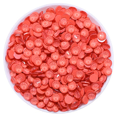Neon Coral Red Glass FlatBack Neon Rhinestones WholesaleRhinestone