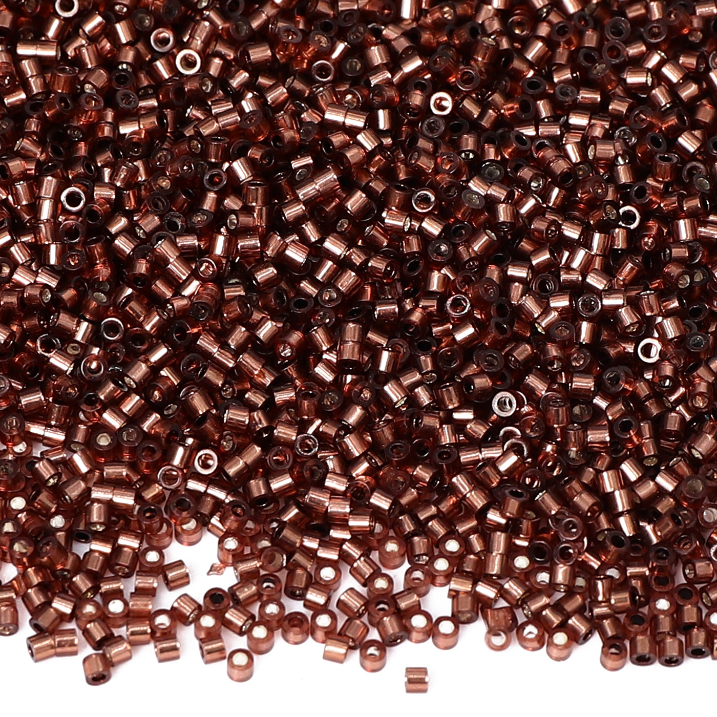 Transparent Silver-lined Brown Color Hight Quality Glass Cylinder Seed Beads 1.6 MM Size GY2011 WholesaleRhinestone
