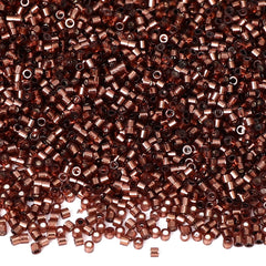 Transparent Silver-lined Brown Color Hight Quality Glass Cylinder Seed Beads 1.6 MM Size GY2011 WholesaleRhinestone