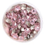Pink Snowflake Shape Glass Pointed Back Fancy Rhinestones WholesaleRhinestone