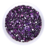 Mixed Sizes Tanzanite Glass FlatBack Rhinestones For Nail Art Silver Back WholesaleRhinestone