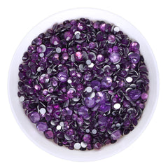 Mixed Sizes Tanzanite Glass FlatBack Rhinestones For Nail Art Silver Back WholesaleRhinestone