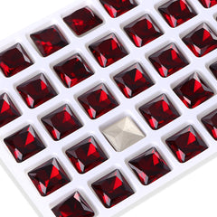 Siam Princess Square Shape High Quality Glass Pointed Back Fancy Rhinestones WholesaleRhinestone