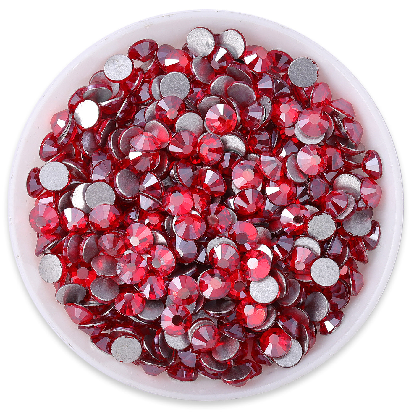 Star Siam Glass FlatBack Rhinestones Silver Back WholesaleRhinestone