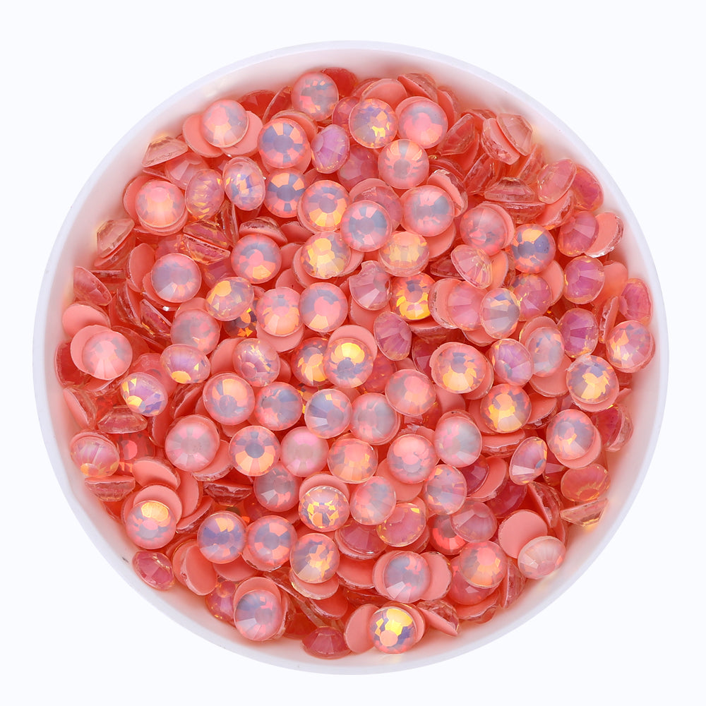 Mocha Opal Coral Reef Glass Flat Back Rhinestones WholesaleRhinestone