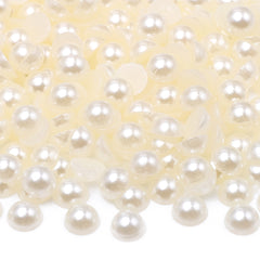Ivory Resin Flat Back Pearls Multi Sizes WholesaleRhinestone