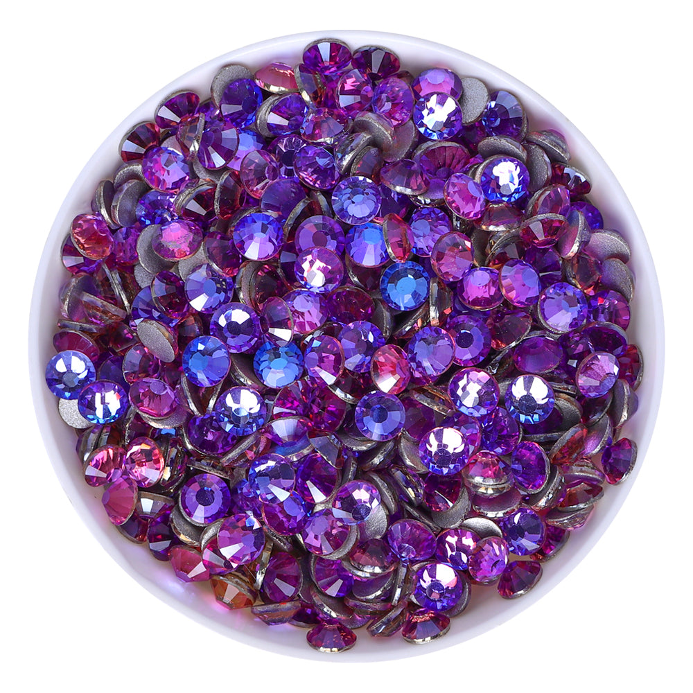 Dream Lavender Glass Flat Back Rhinestones Silver Back WholesaleRhinestone