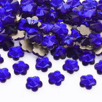 5 leaf plum blossoms Shape Sapphire Flat Back Fancy Rhinestones WholesaleRhinestone