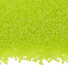 Transparent Frost Chartreuse Color Hight Quality Glass Cylinder Seed Beads 1.6 MM Size BS1021 WholesaleRhinestone