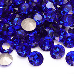 Sapphire Gemstone Flower Shape High Quality Glass Pointed Back Fancy Rhinestones WholesaleRhinestone