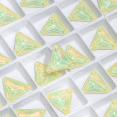 Jonquil AM Triangle Shape High Quality Glass Sew-on Rhinestones WholesaleRhinestone