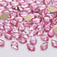Maple leaves Shape Light Pink Flat Back Fancy Rhinestones WholesaleRhinestone