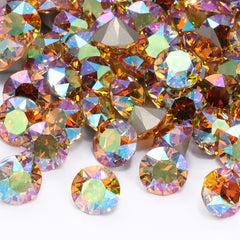 Crystal Sun XIRIUS Chaton Shape High Quality Glass Pointed Back Fancy Rhinestones WholesaleRhinestone