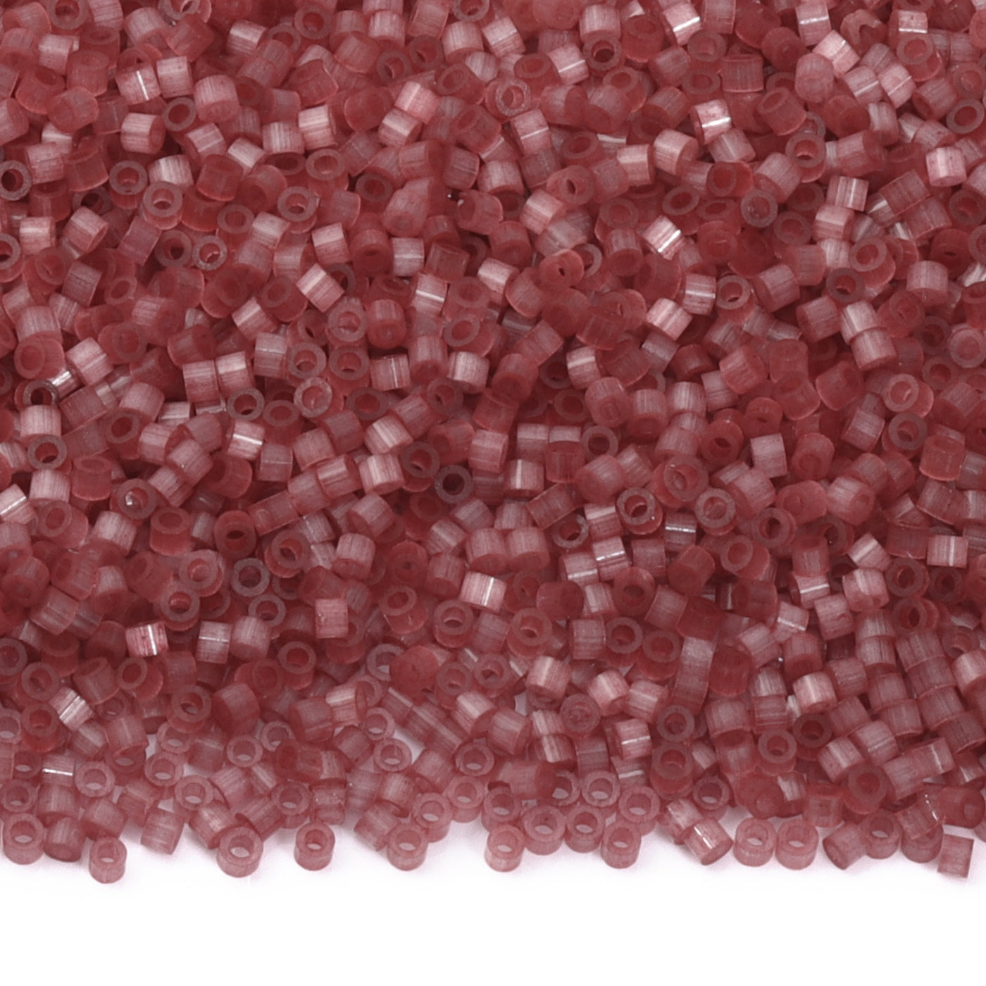 Transparent Dark Berry Silk Satin Cat's Eye Color Hight Quality Glass Cylinder Seed Beads 1.6 MM Size MY4008 WholesaleRhinestone