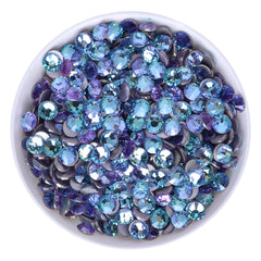 Blue Fairy Glass Flat Back Rhinestones Silver Back WholesaleRhinestone
