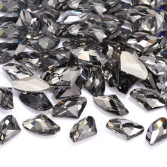 Black Diamond Galactic Shape High Quality Glass Pointed Back Fancy Rhinestones WholesaleRhinestone