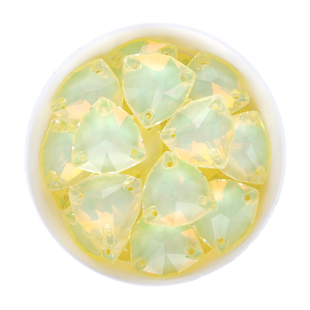 Jonquil AM Trilliant Shape High Quality Glass Sew-on Rhinestones WholesaleRhinestone