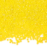 Opaque Luster Bright Yellow Color Hight Quality Glass Seed Beads 1.6 MM Size BS1009