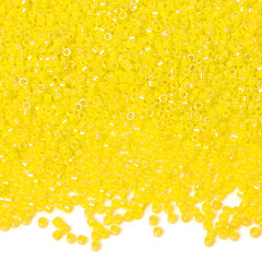 Opaque Luster Bright Yellow Color Hight Quality Glass Seed Beads 1.6 MM Size BS1009
