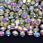 Crystal AB Magic Mirror Forma apuntando con diamantes de rehinestones elegantes para el arte de las uñas