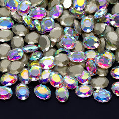Crystal AB Magic Mirror Shape Pointed Back Fancy Rhinestones For Nail Art WholesaleRhinestone