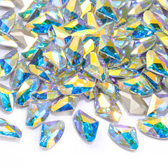 Crystal AB Galactic Shape High Quality Glass Pointed Back Fancy Rhinestones WholesaleRhinestone