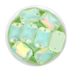 Light Azore AM Octagon Shape High Quality Glass Sew-on Rhinestones WholesaleRhinestone