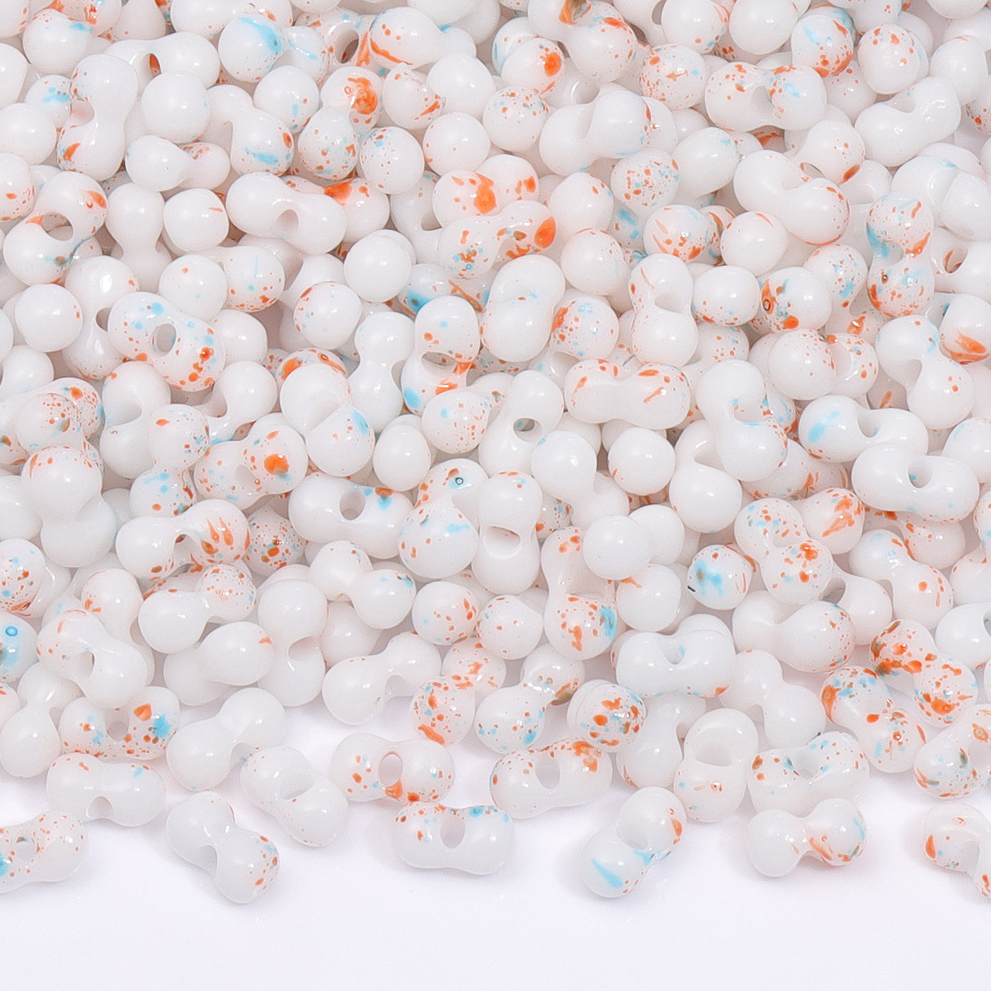 RNB001 Rainbow Effect Peanut Beads Shape Glass Seed Beads WholesaleRhinestone