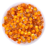 Flashing Sun Red Glass FlatBack Rhinestones Silver Back WholesaleRhinestone