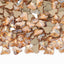Heart Shape Golden Shadow Glass Flat Back Fancy Rhinestones