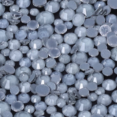 Mixed Sizes Mocha Neon Lt Gray Glass Flat Back Rhinestones For Nail Art WholesaleRhinestone