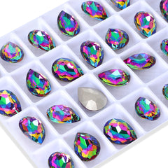 Volcano Pear Shape High Quality Glass Pointed Back Fancy Rhinestones WholesaleRhinestone