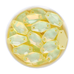Jonquil AM Hexagon Shape High Quality Glass Sew-on Rhinestones WholesaleRhinestone