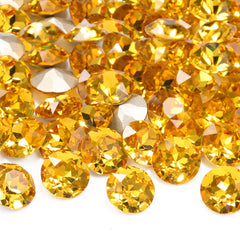 Light Topaz Gemstone Flower Shape High Quality Glass Pointed Back Fancy Rhinestones WholesaleRhinestone