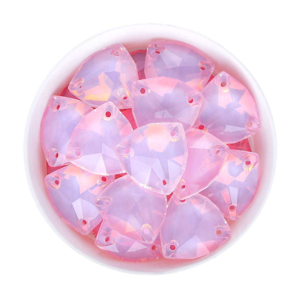 Rosaline AM Trilliant Shape High Quality Glass Sew-on Rhinestones WholesaleRhinestone