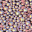 Mixed Sizes Mocha Opal Coral Reef Glass Flat Back Rhinestones For Nail Art WholesaleRhinestone