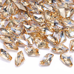 Golden Shadow Galactic Shape High Quality Glass Pointed Back Fancy Rhinestones WholesaleRhinestone