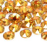 Metallic Sunshine XIRIUS Round Shape High Quality Glass Beveled Flat Back Rhinestones WholesaleRhinestone