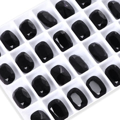 Jet Cushion Shape High Quality Glass Pointed Back Fancy Rhinestones WholesaleRhinestone
