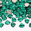 Sector Shape Dark Green Flat Back Fancy Rhinestones WholesaleRhinestone