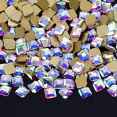 Concise Hexagon Shape Crystal AB Flat Back Fancy Rhinestones WholesaleRhinestone