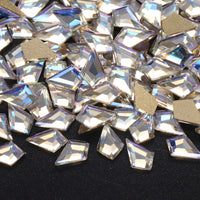 Arrow Shape Blue Moonlight Flat Back Fancy Rhinestones WholesaleRhinestone