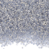 Transparent Color Lined Gray Hight Quality Glass Cylinder Seed Beads 1.6 MM Size DJS5007 WholesaleRhinestone